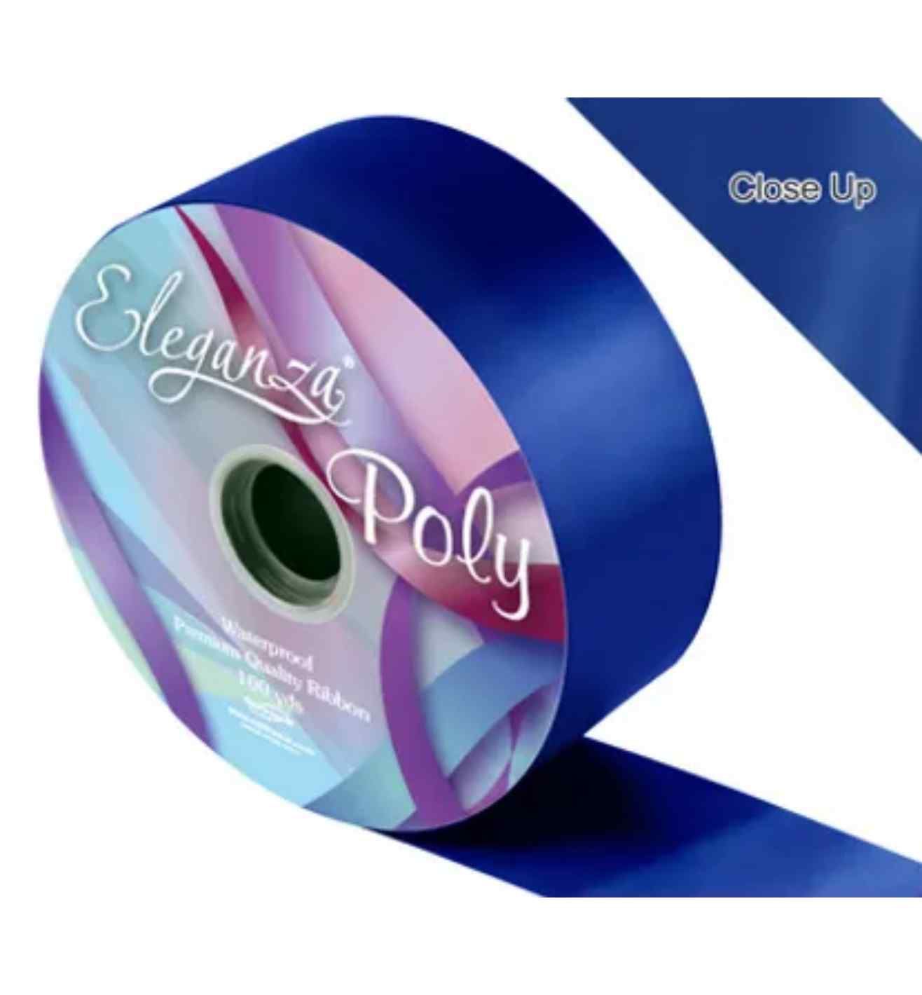 Eleganza Poly Ribbon 50mm x 91m Navy Blue