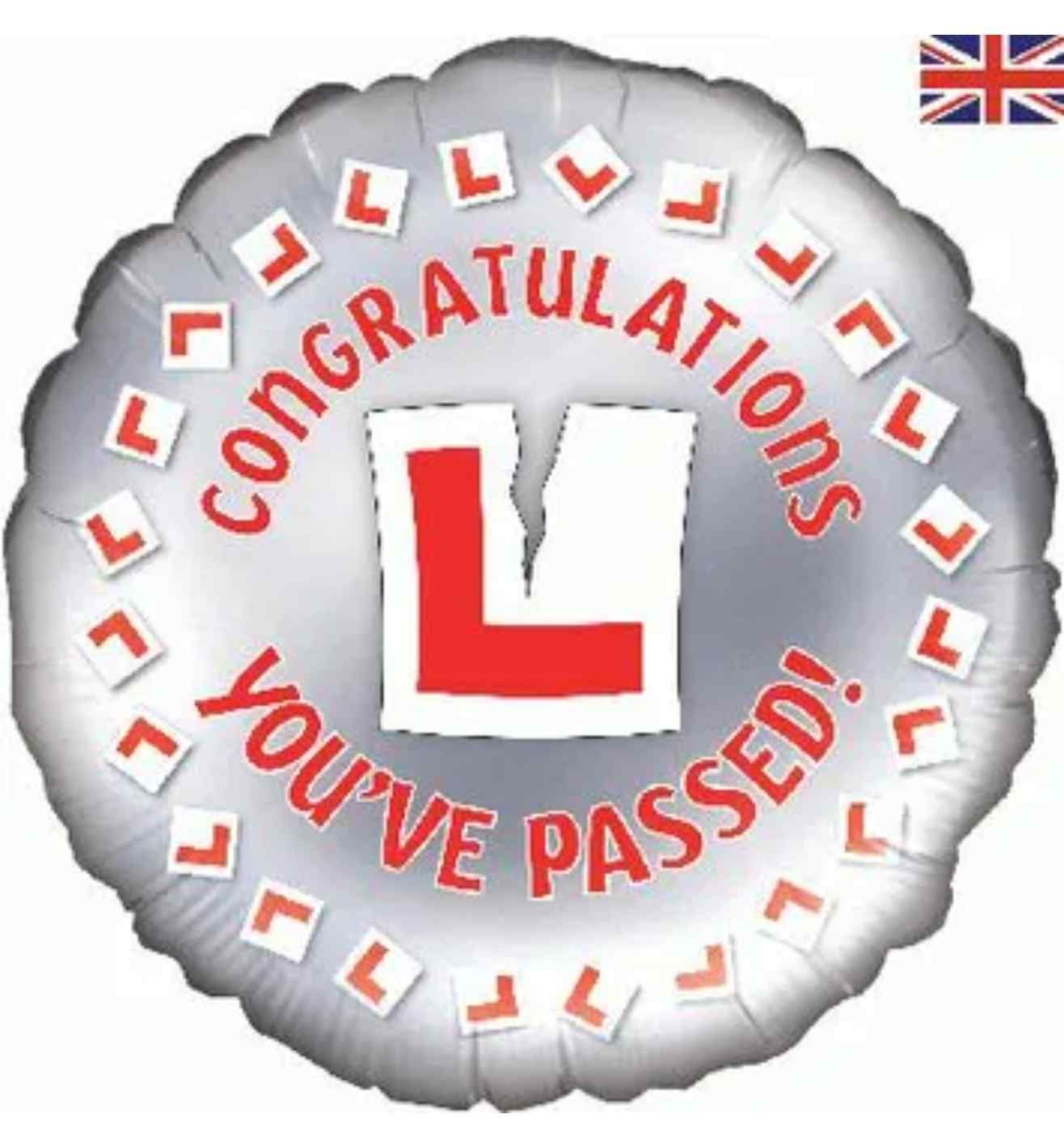 18" Oaktree Congratulations You've Passed Round Foil Balloon