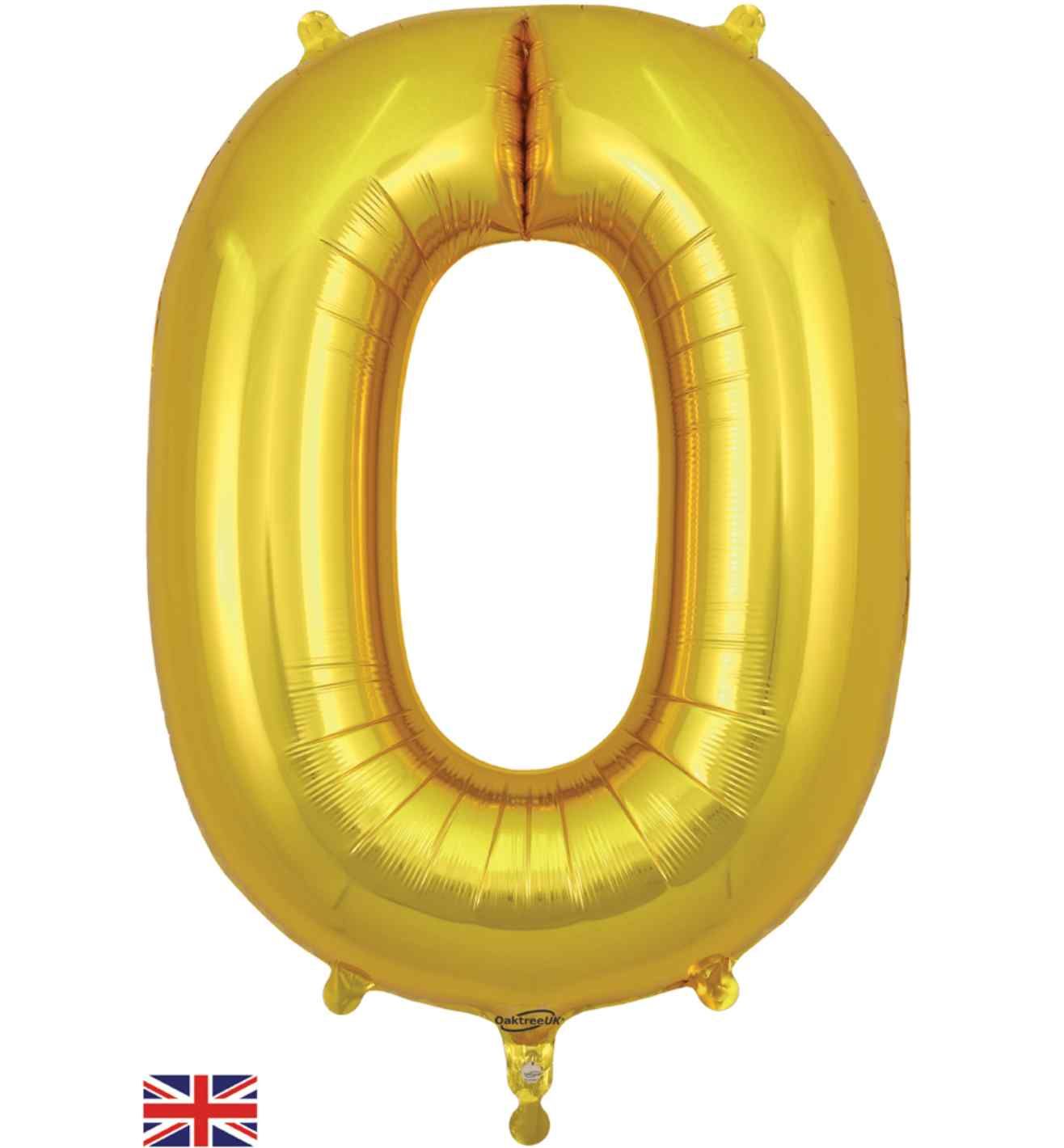 34" Gold Number 0 Oaktree