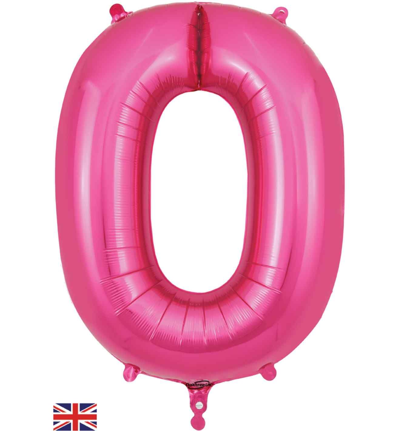 34" Pink Number 0 Oaktree