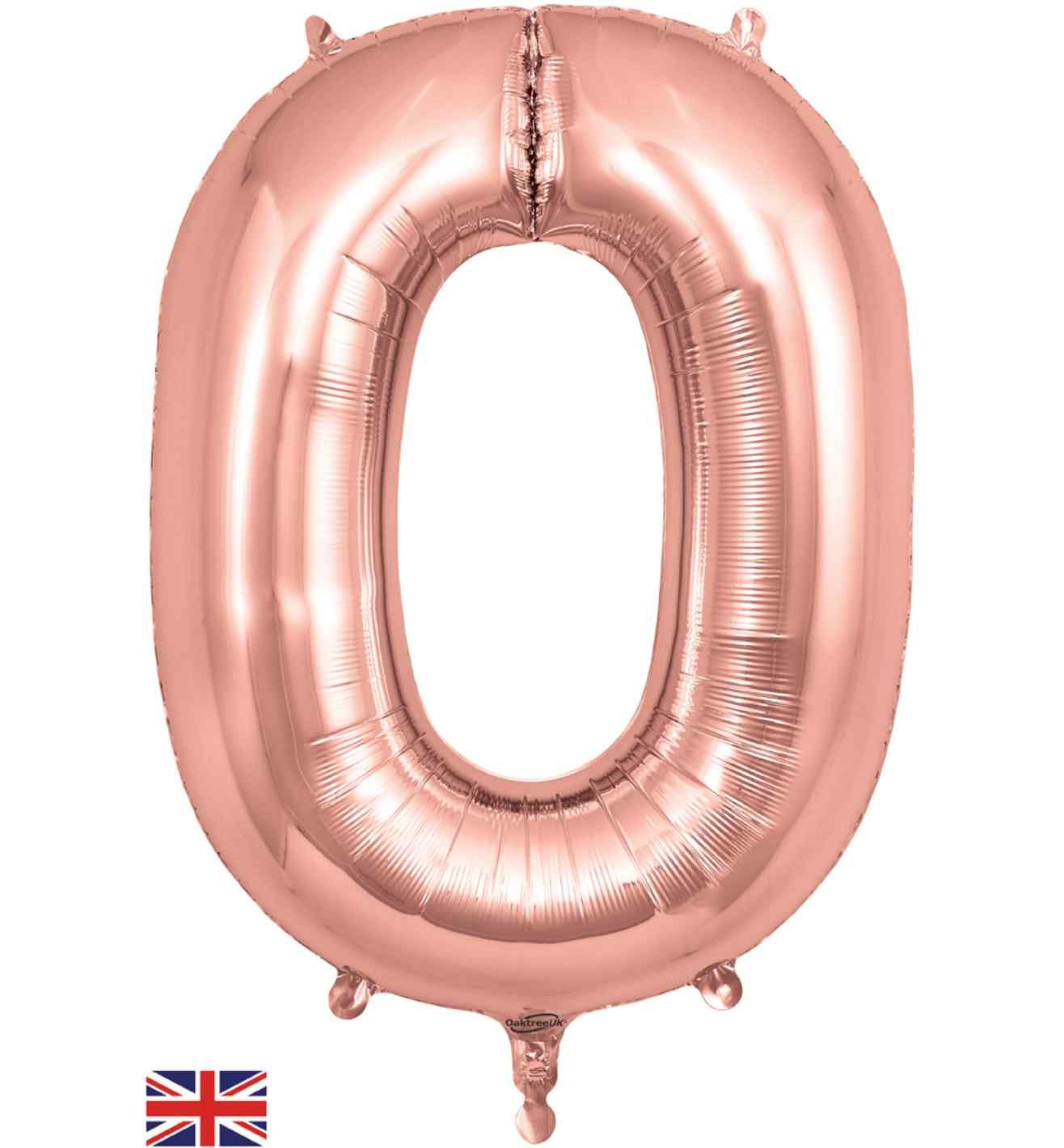 34" Rose Gold Number 0 Oaktree