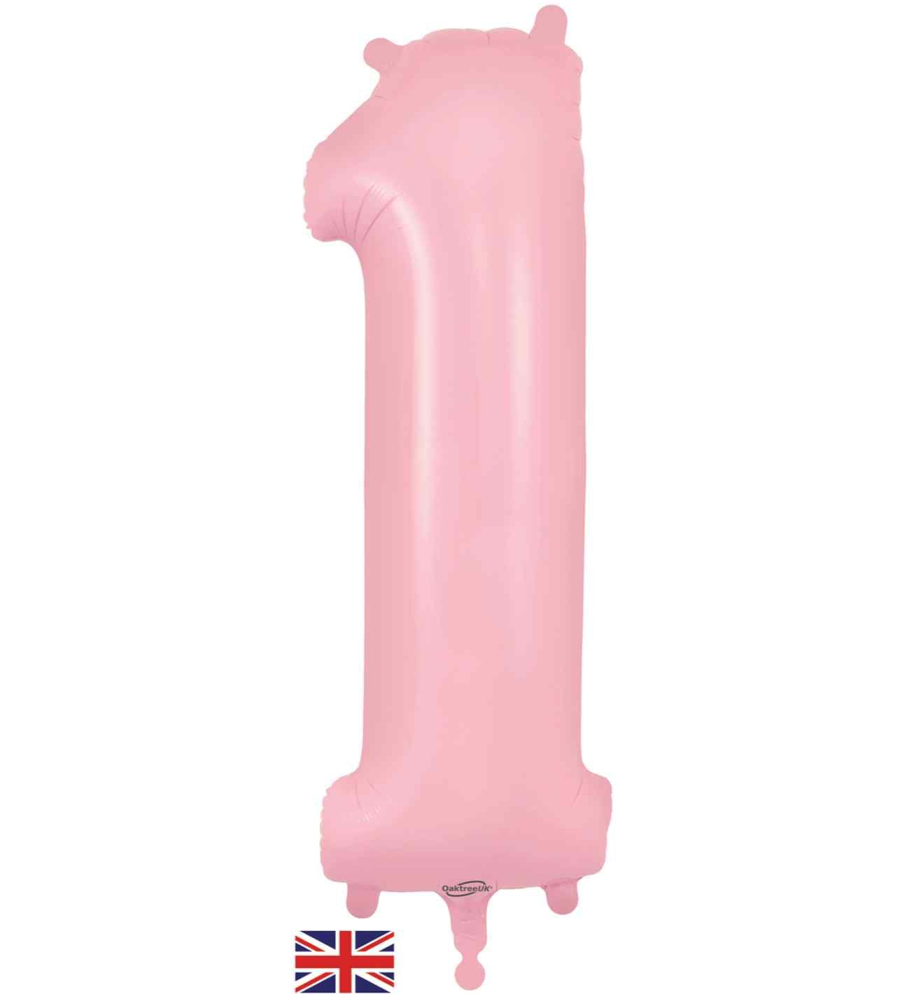 34" Matte Pink 1 Oaktree Foil Balloon