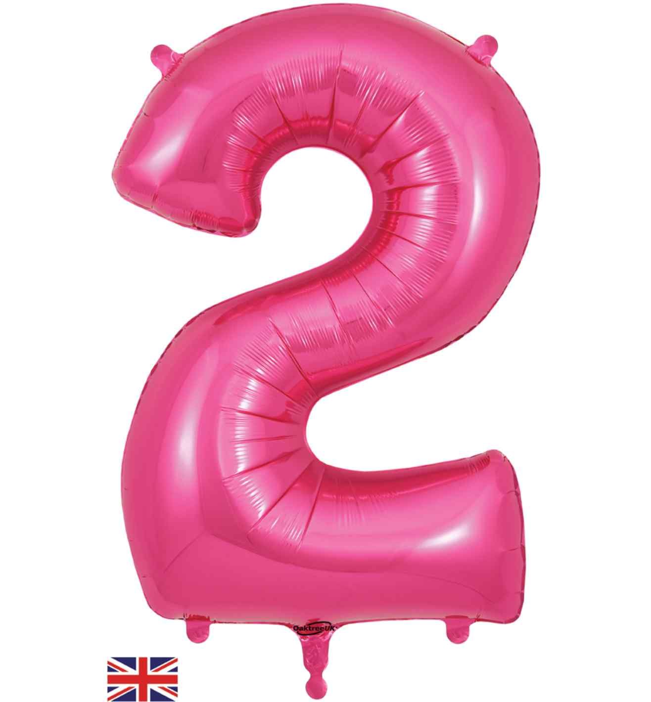 34" Pink Number 2 Oaktree