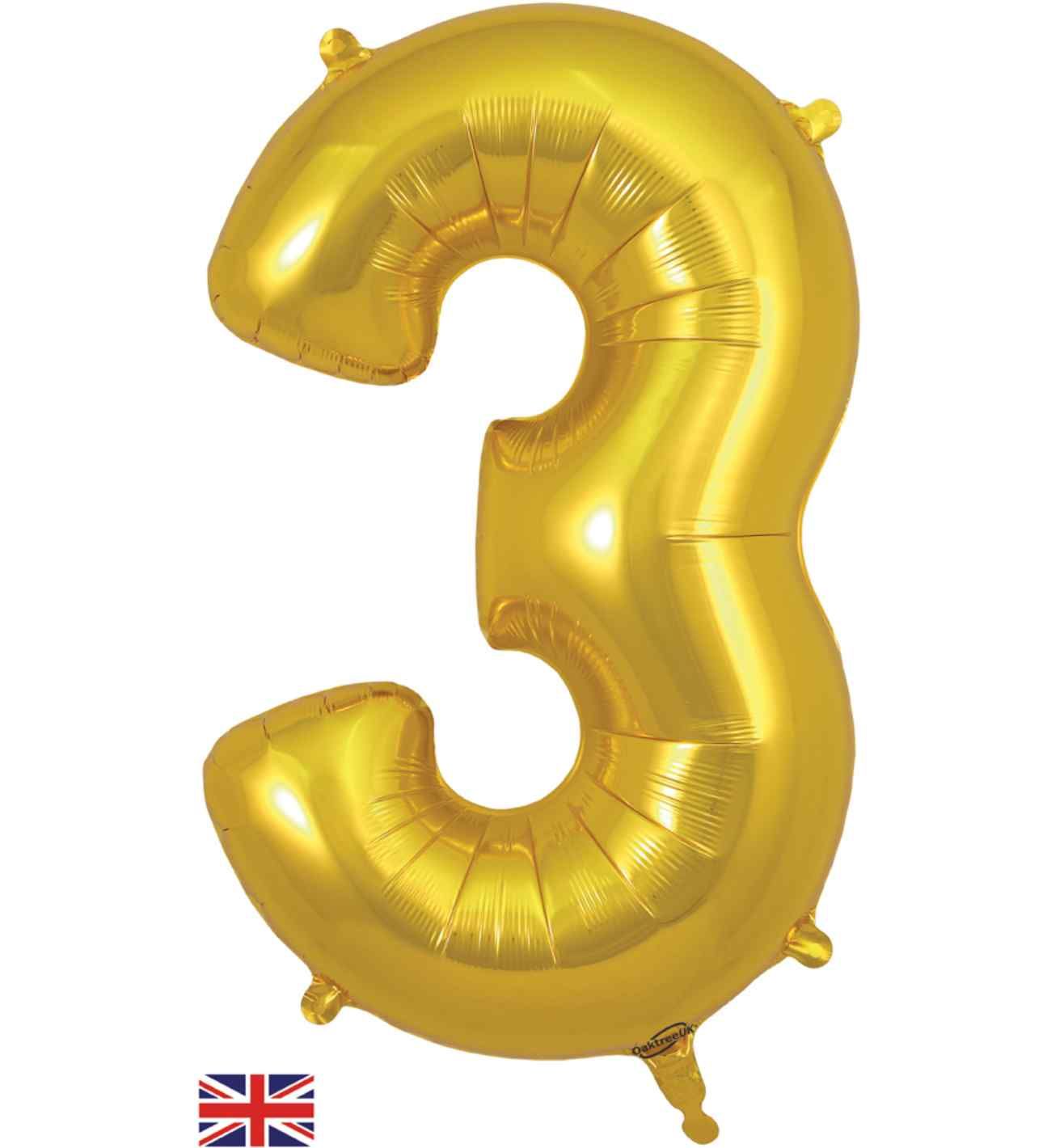 34" Gold Number 3 Oaktree