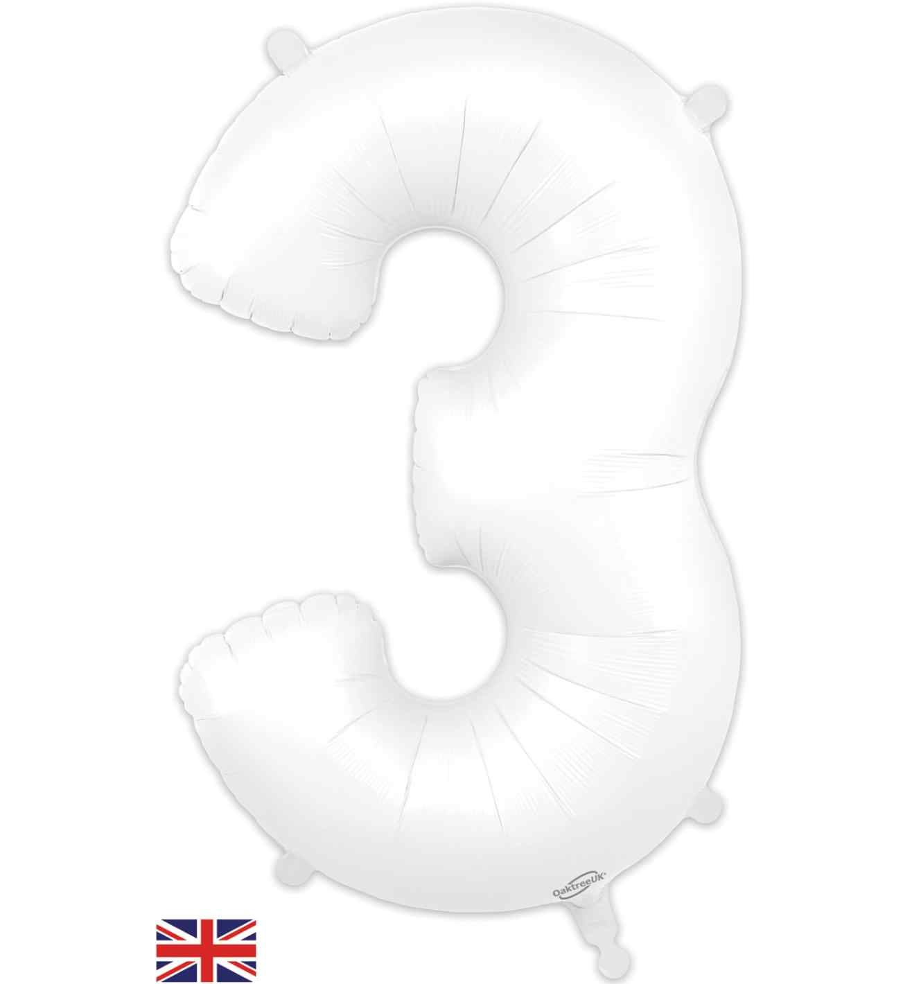 34" Matte White 3 Oaktree