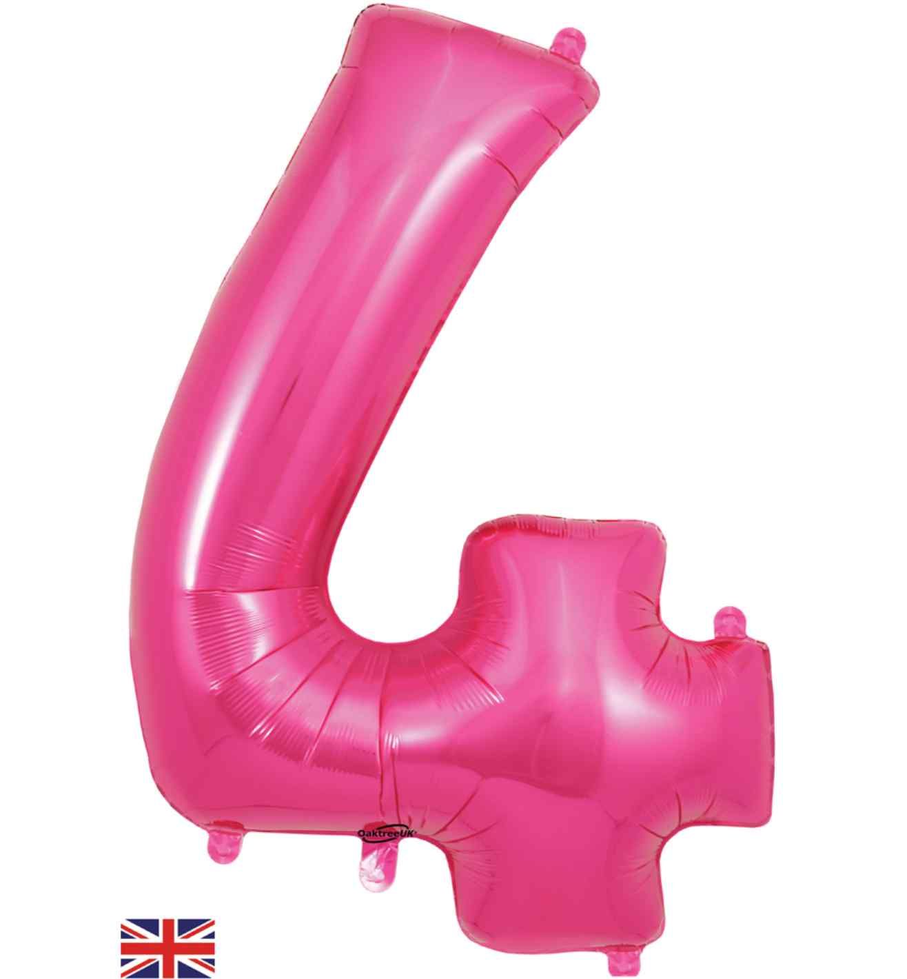 34" Pink Number 4 Oaktree