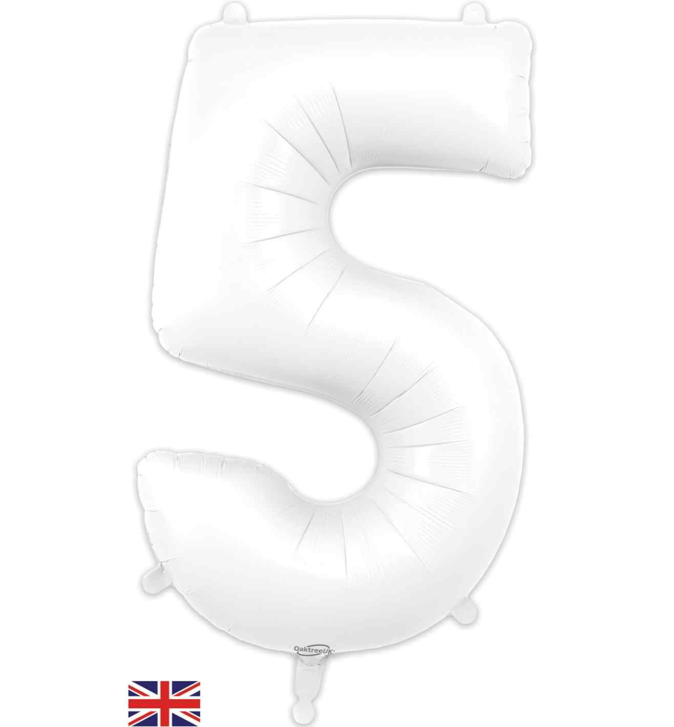34" Matte White 5 Oaktree