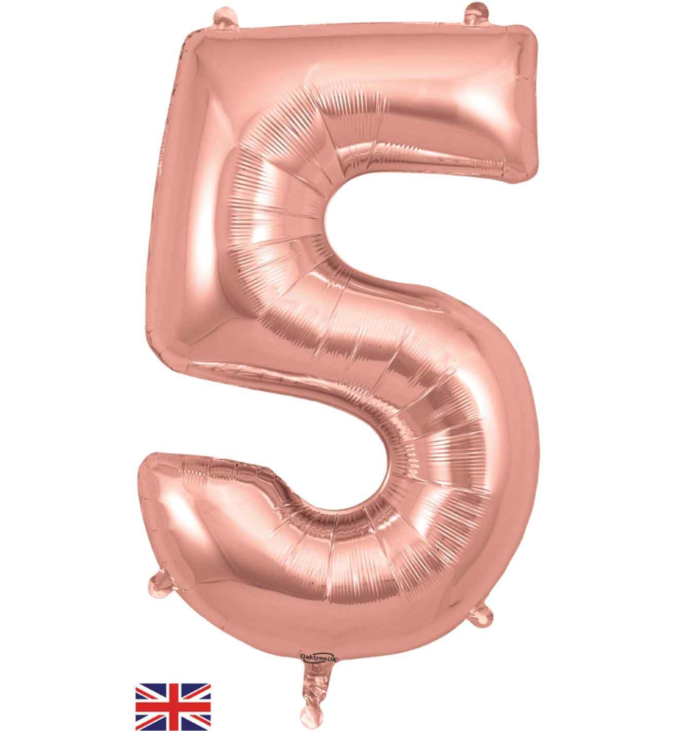 34" Rose Gold Number 5 Oaktree
