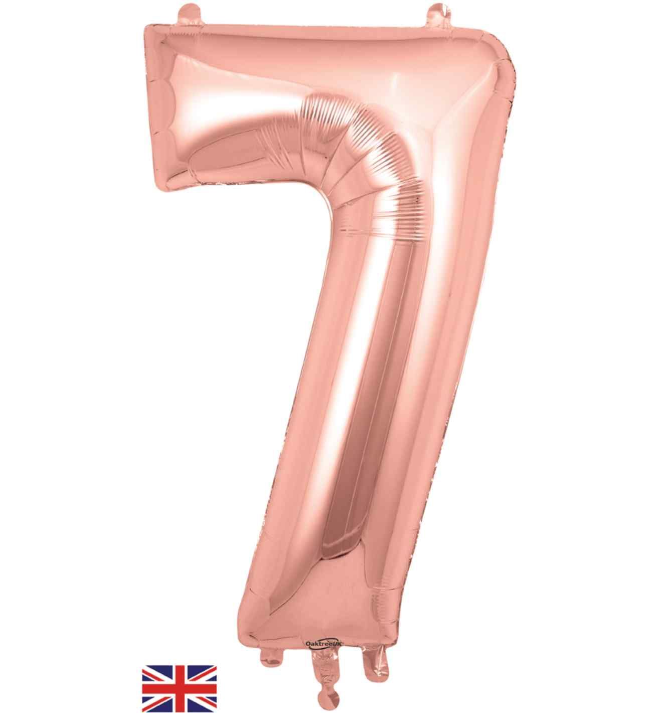 34" Rose Gold Number 7 Oaktree