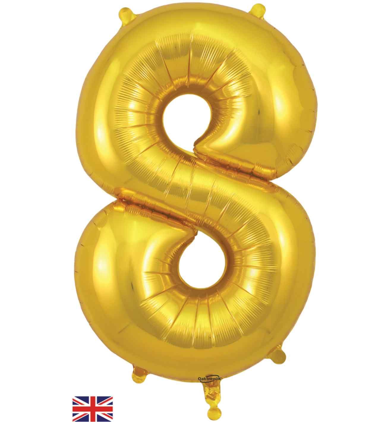34" Gold Number 8 Oaktree