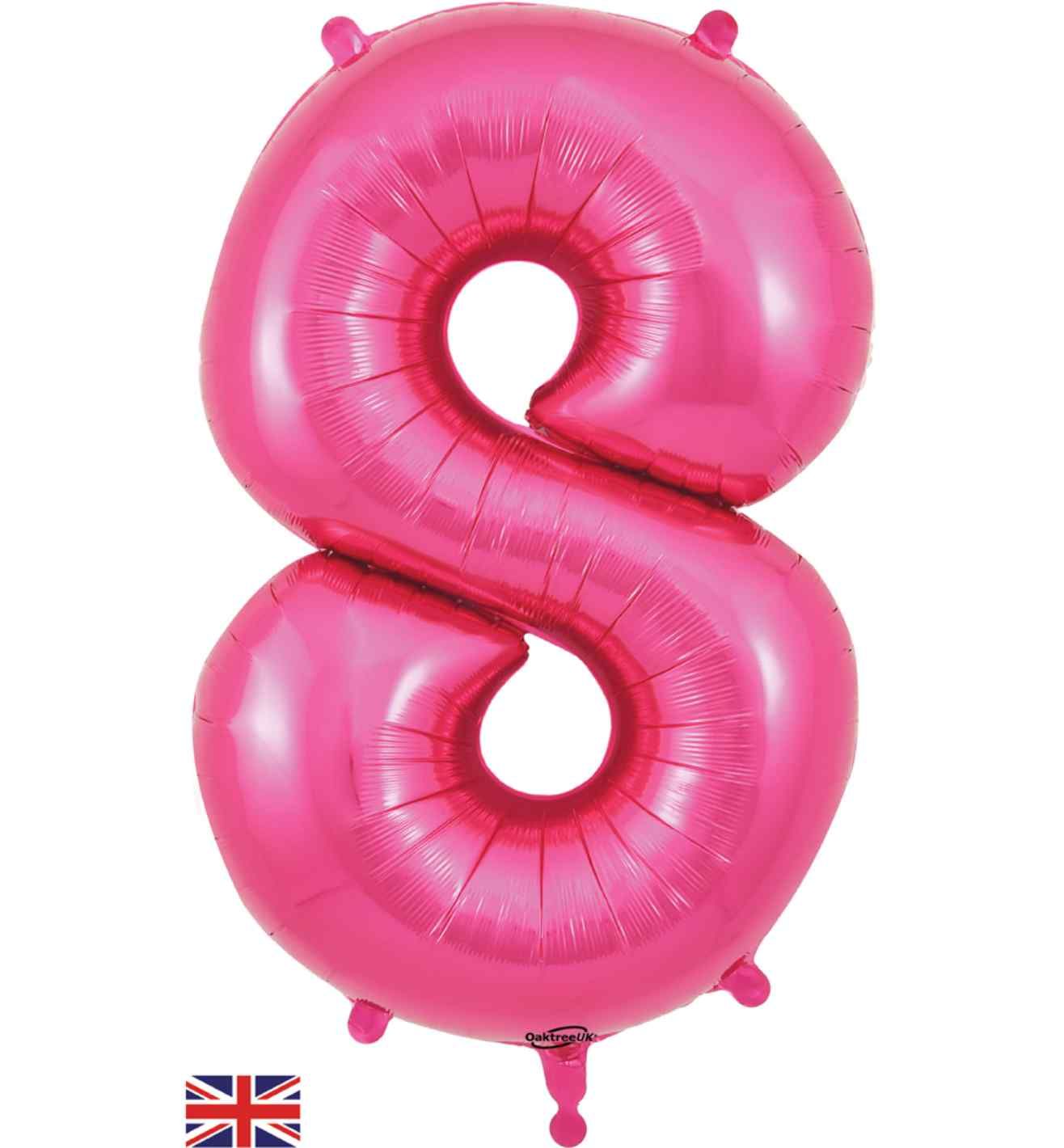 34" Pink Number 8 Oaktree
