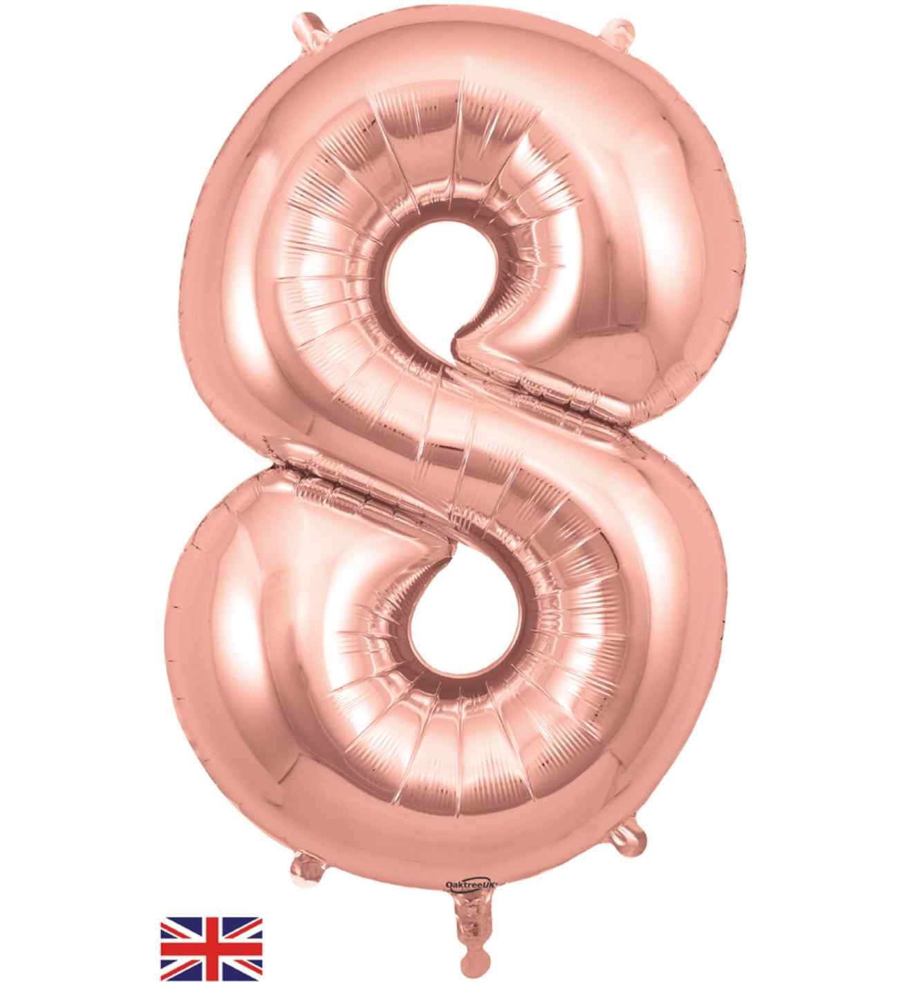 34" Rose Gold Number 8 Oaktree
