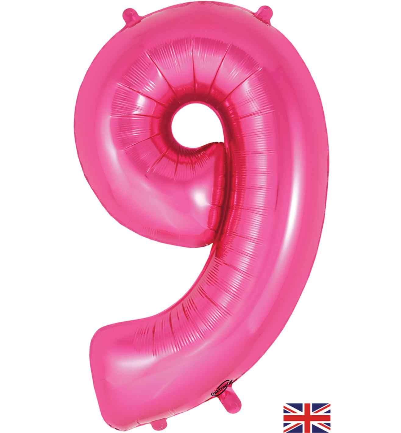 34" Pink Number 9 Oaktree