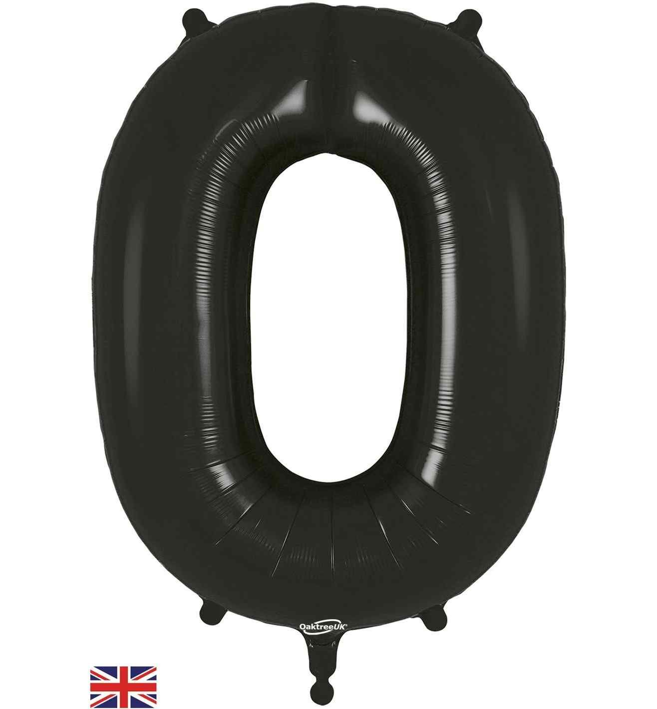 34" Black Number 0 Oaktree