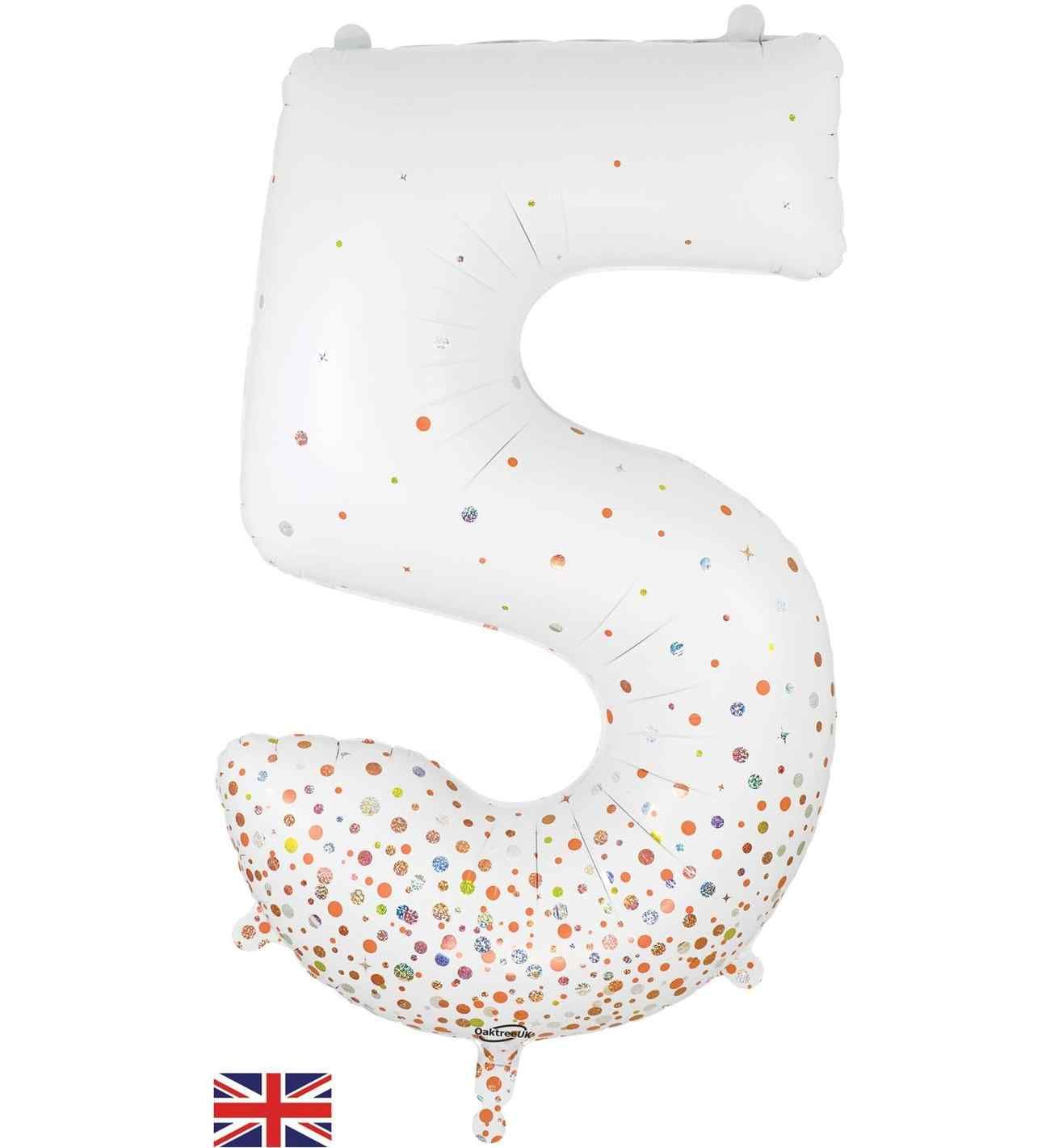 34" Sparkling Fizz Holographic Rose Gold 5 Oaktree