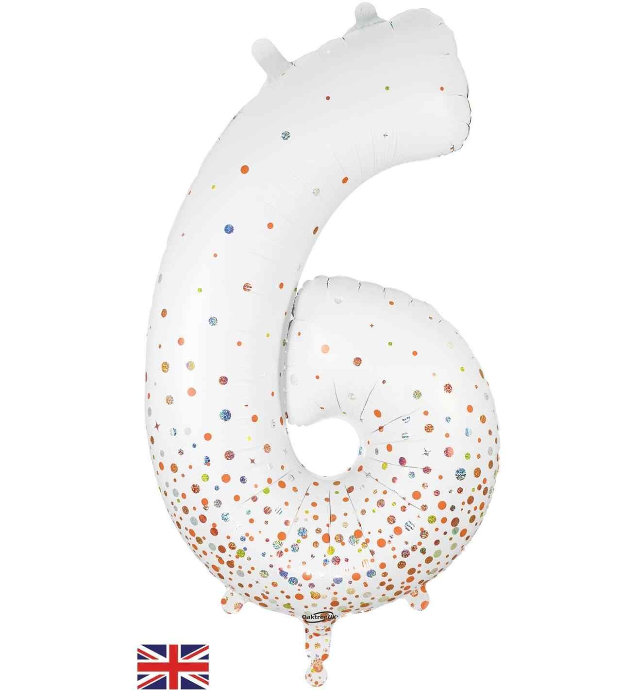 34" Sparkling Fizz Holographic Rose Gold 6 Oaktree