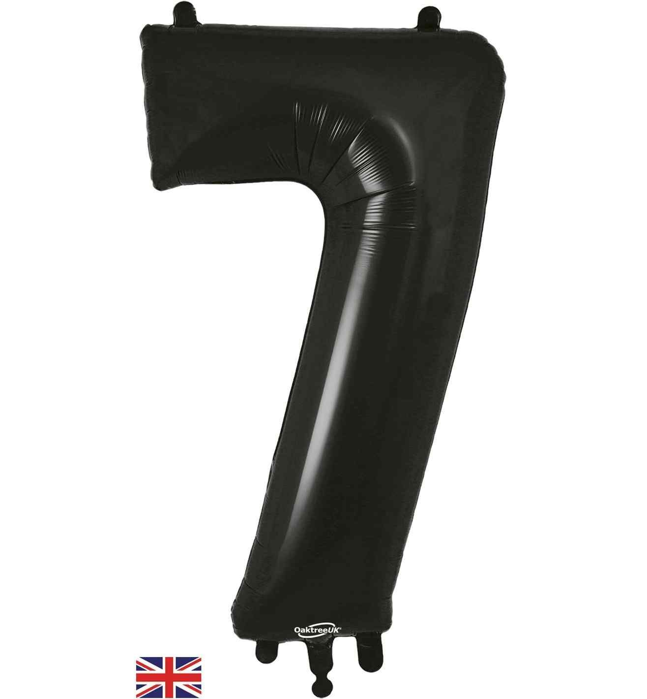 34" Black Number 7 Oaktree