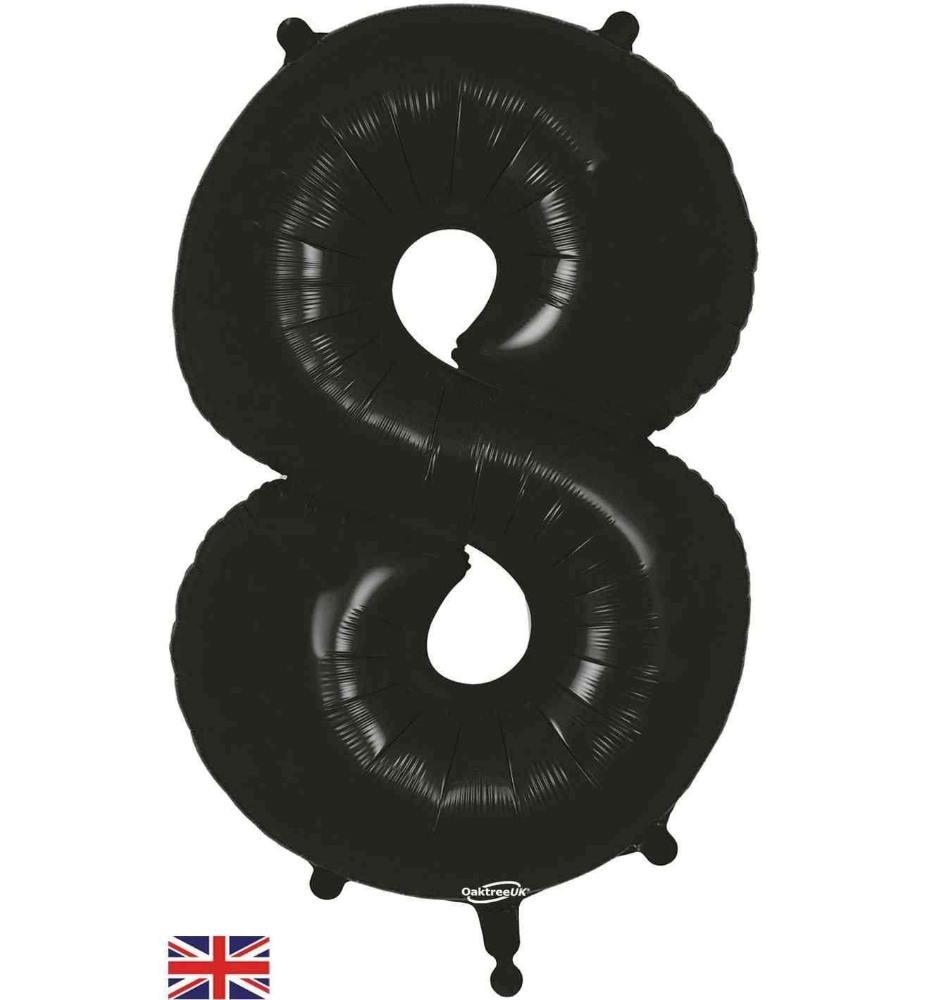 34" Black Number 8 Oaktree