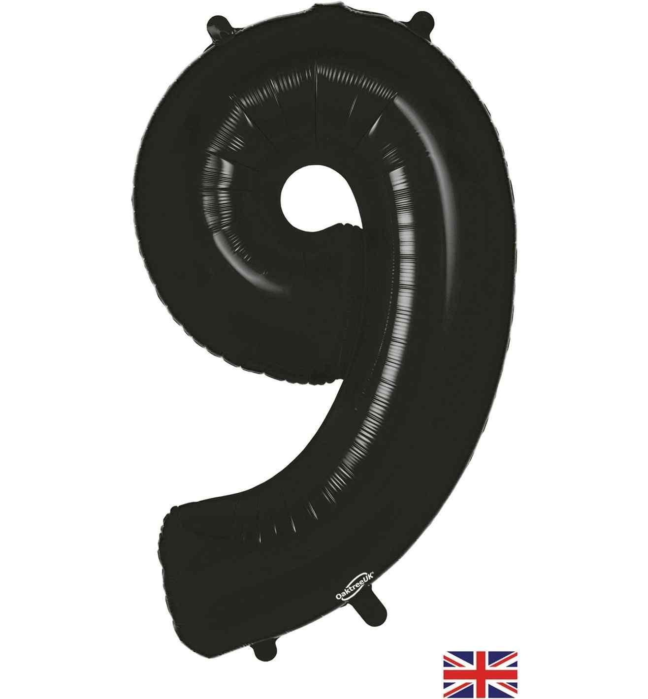 34" Black Number 9 Oaktree