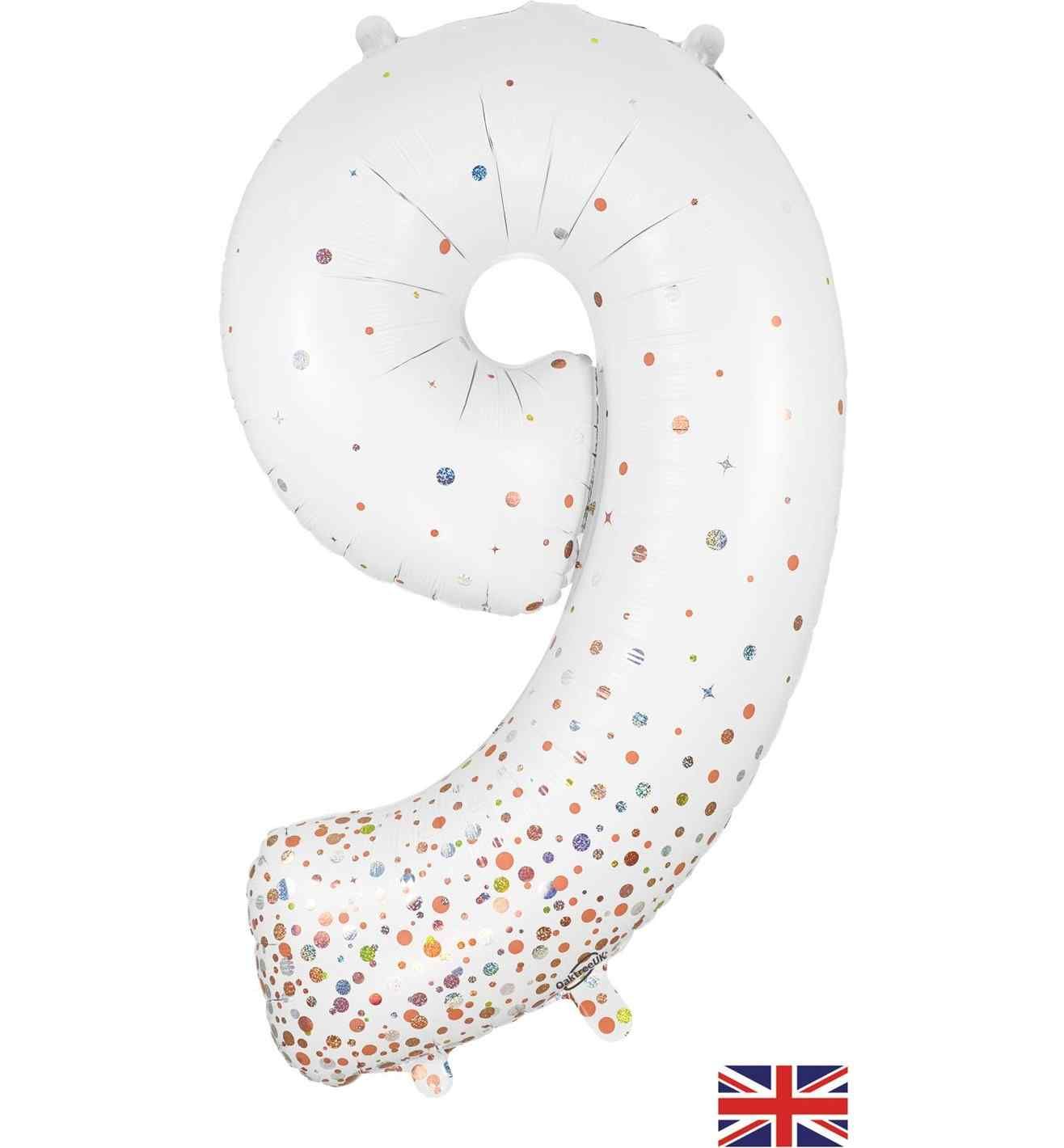 34" Sparkling Fizz Holographic Rose Gold 9 Oaktree