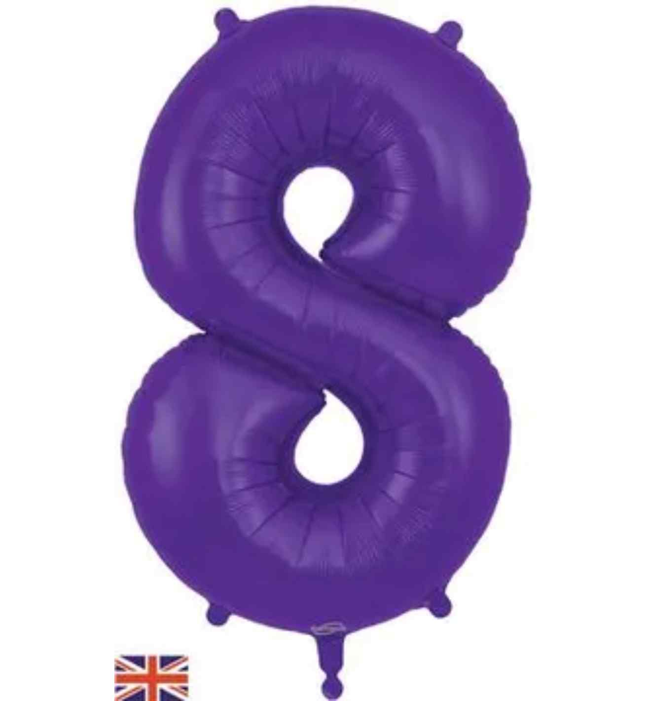 34" Purple Number 8 Oaktree