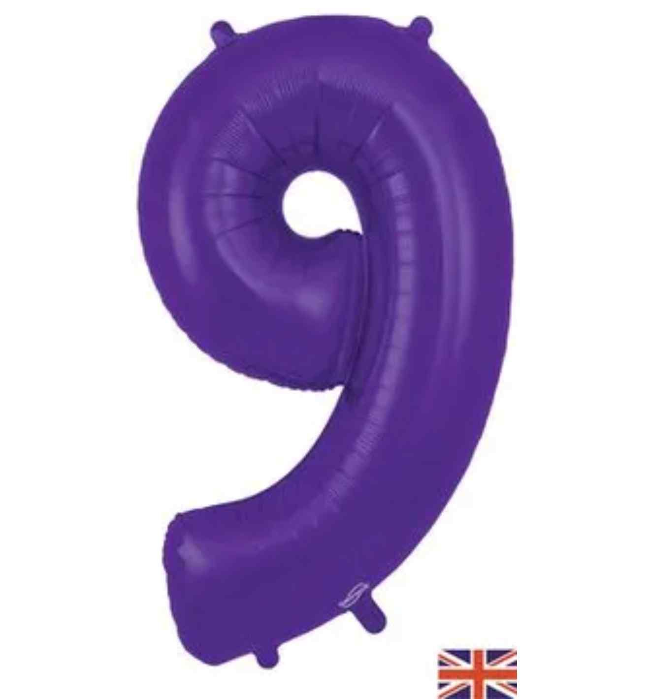 34" Purple Number 9 Oaktree