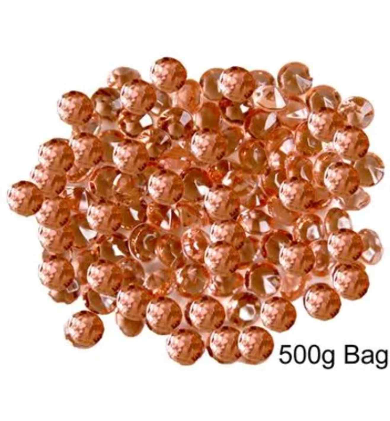 Decor Diamante Diamonds - Rose Gold 6mm 500g