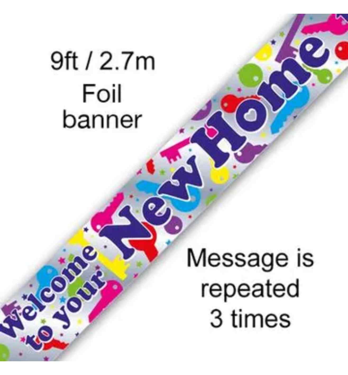 9ft Banner Welcome to Your New Home
