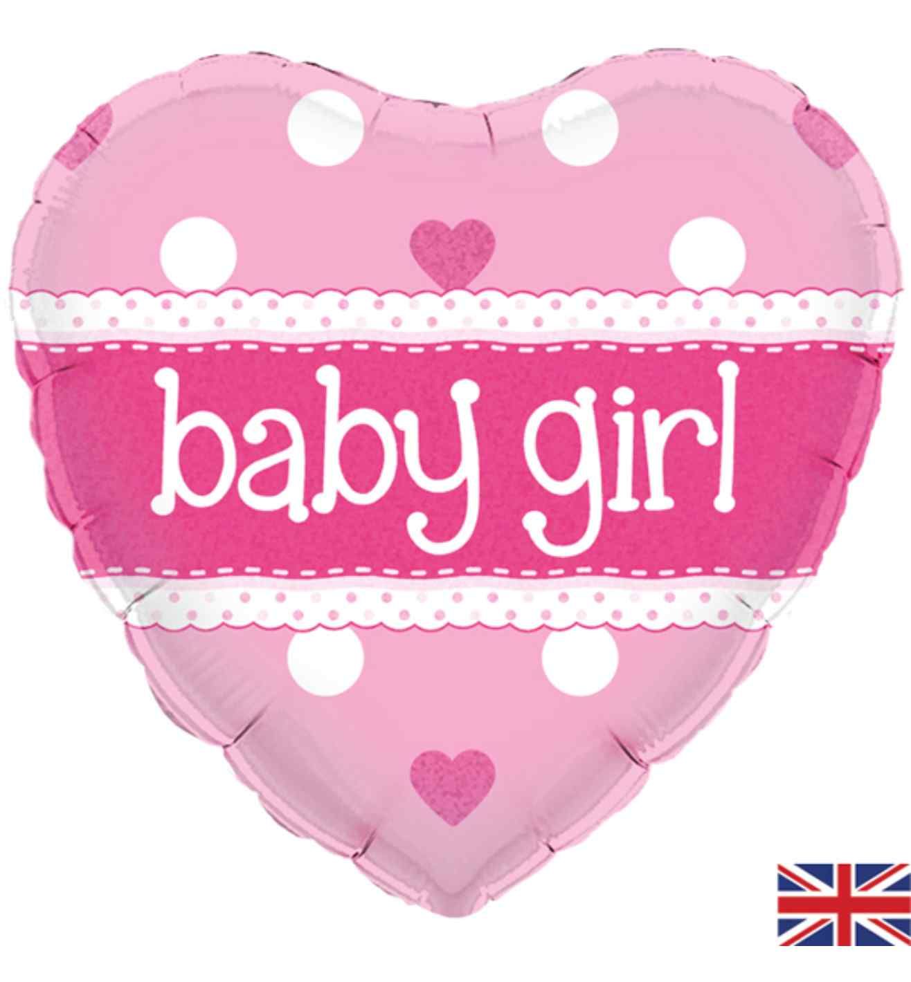 18" Oaktree Baby Girl Pink Heart