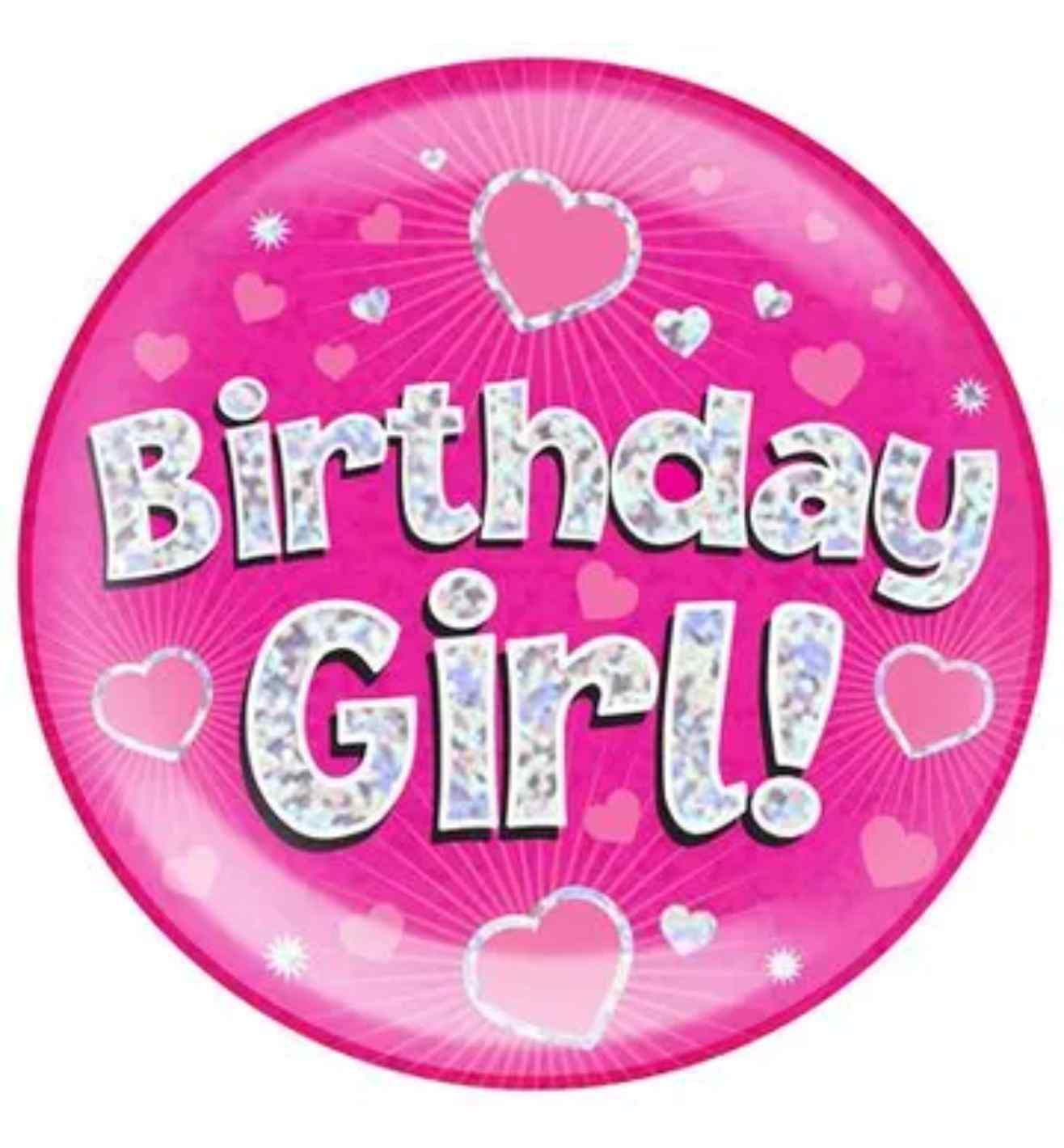 Oaktree 'Birthday Girl' Jumbo Badge