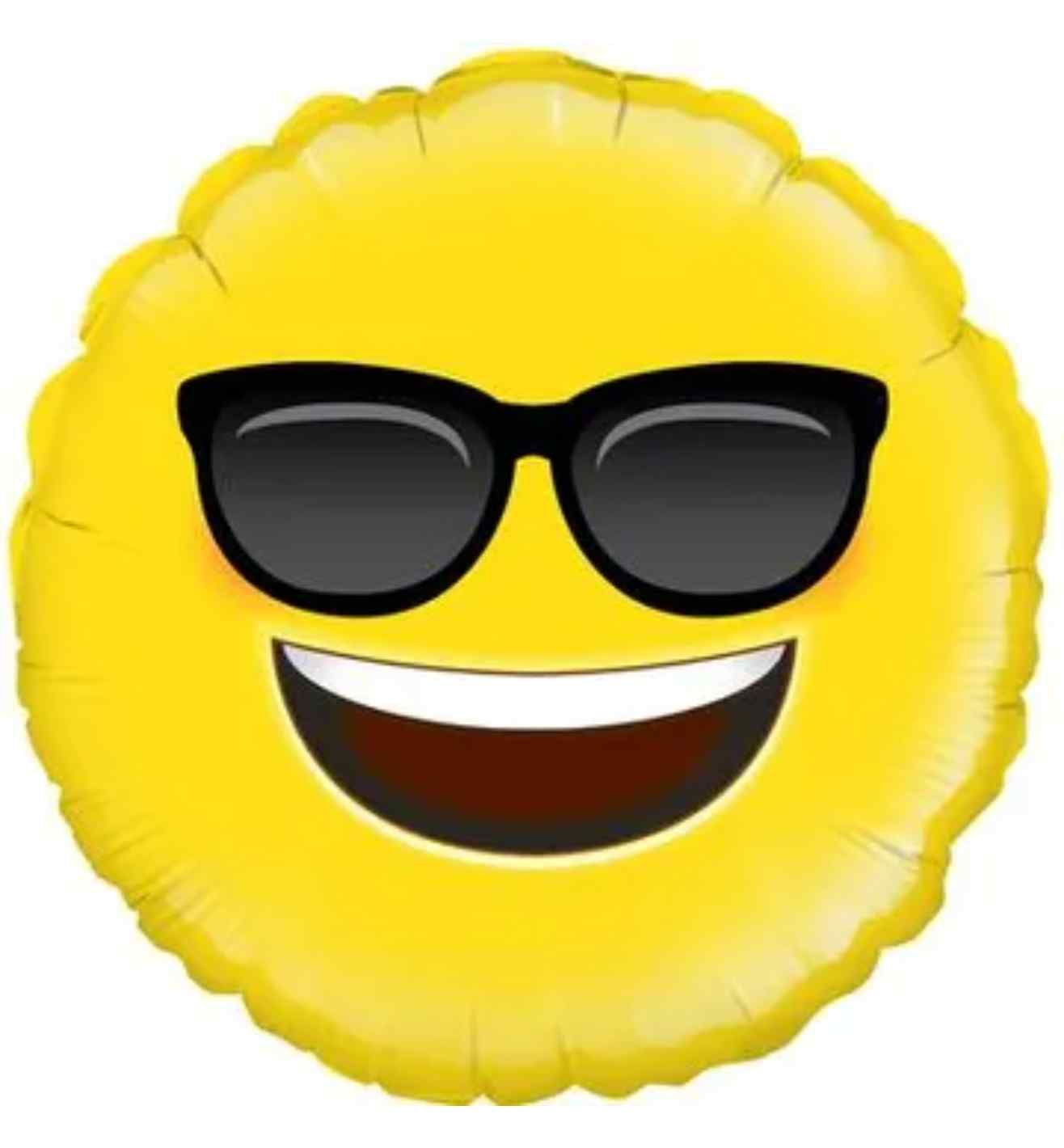 18" Oaktree Cool Emoji Round