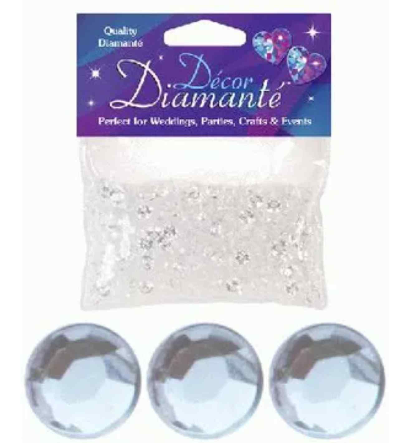 Decor Diamante Diamonds - Clear 6mm 28g