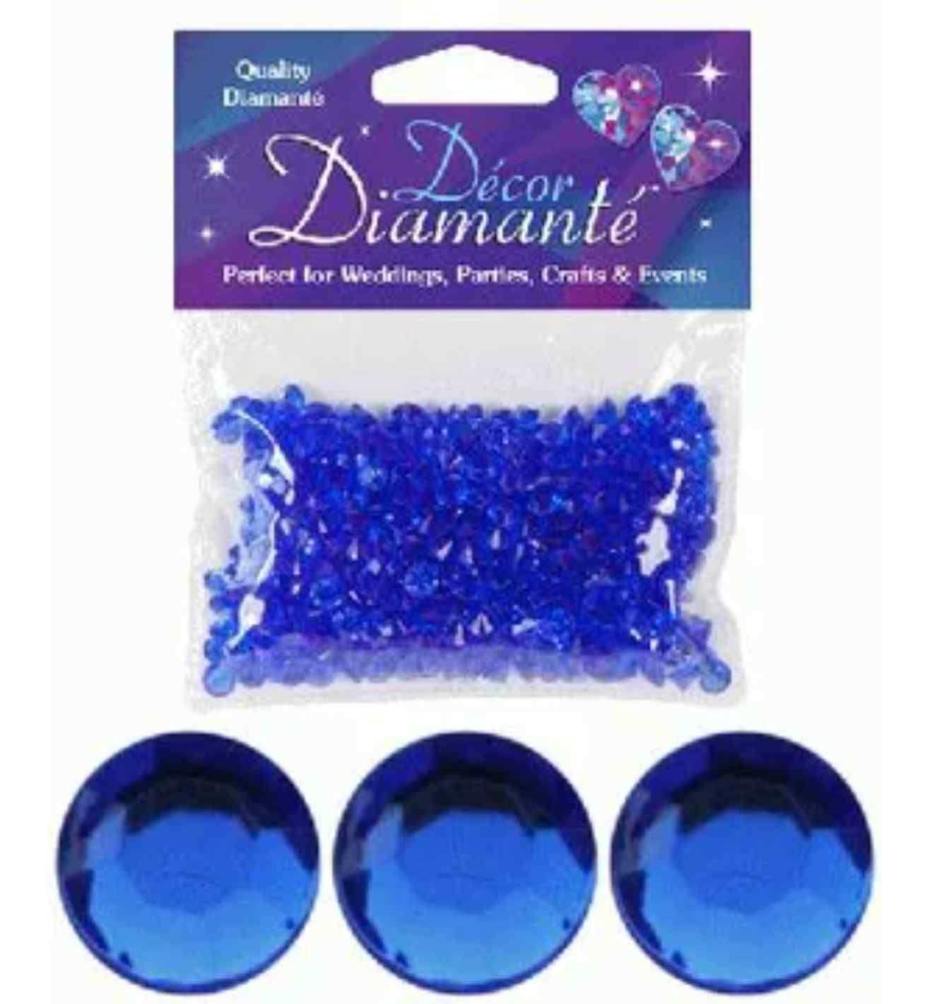 Decor Diamante Diamonds - Sapphire Blue 6mm 28g