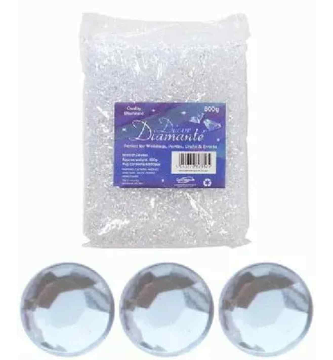 Decor Diamante Diamonds - Clear 6mm 500g