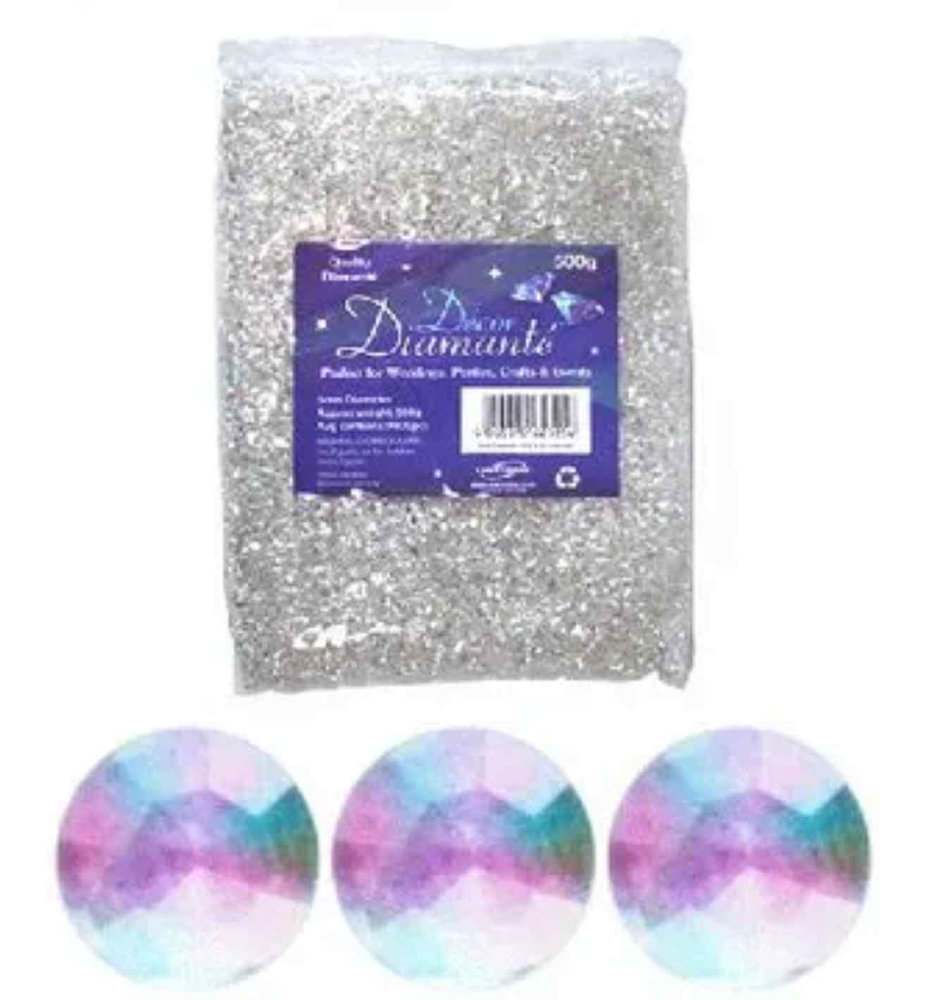 Decor Diamante Diamonds - Iridescent 6mm 500g