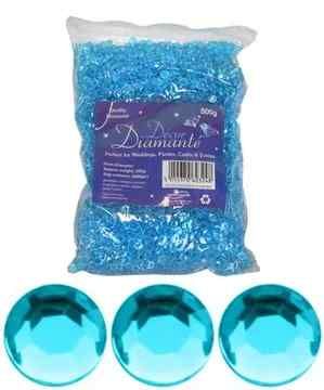 Decor Diamante Diamonds - Blue 6mm 500g