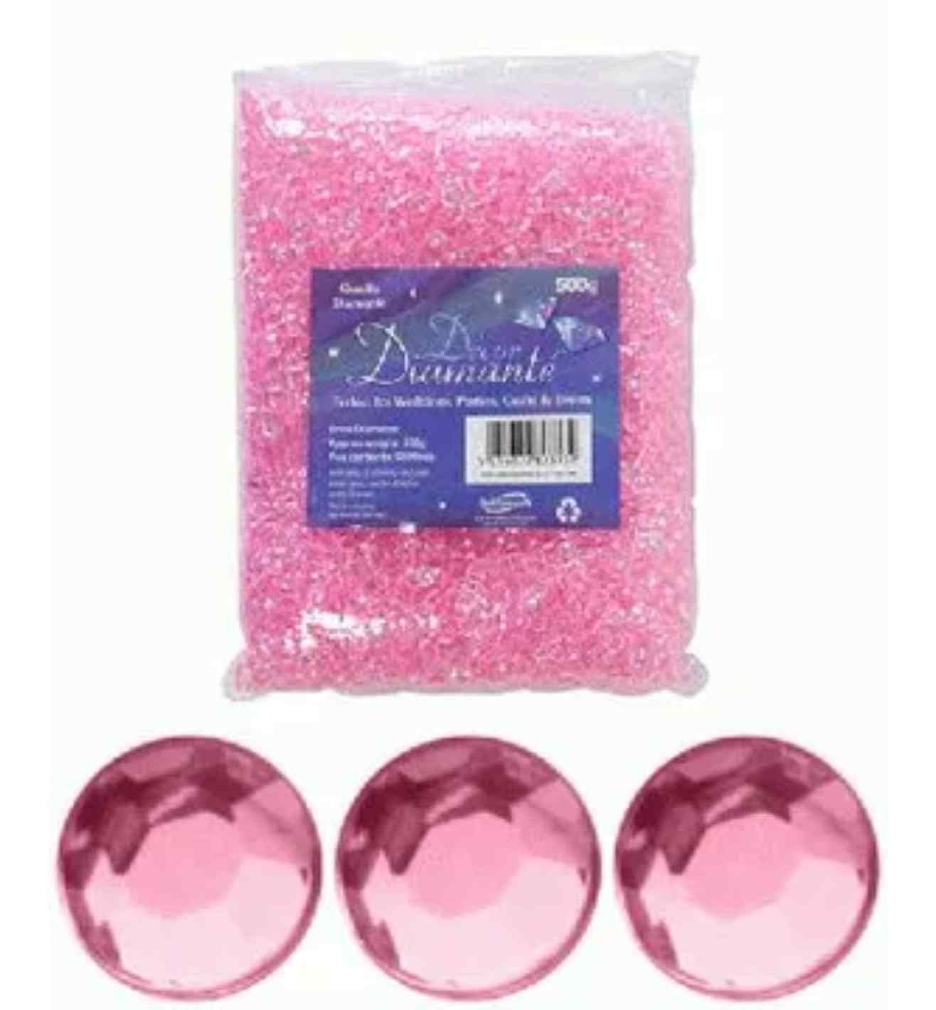 Decor Diamante Diamonds - Pearl Pink 6mm 500g