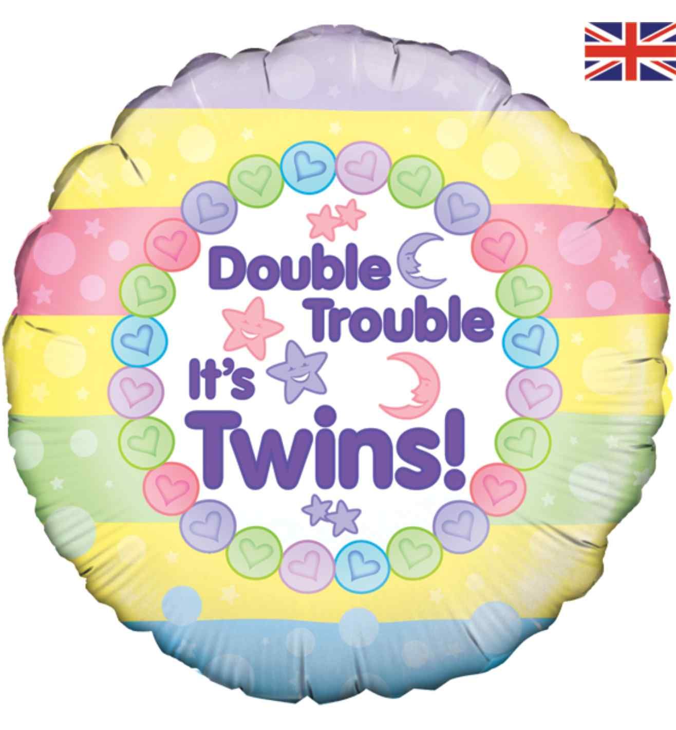 18" Oaktree 'Double Trouble It's Twins' Round