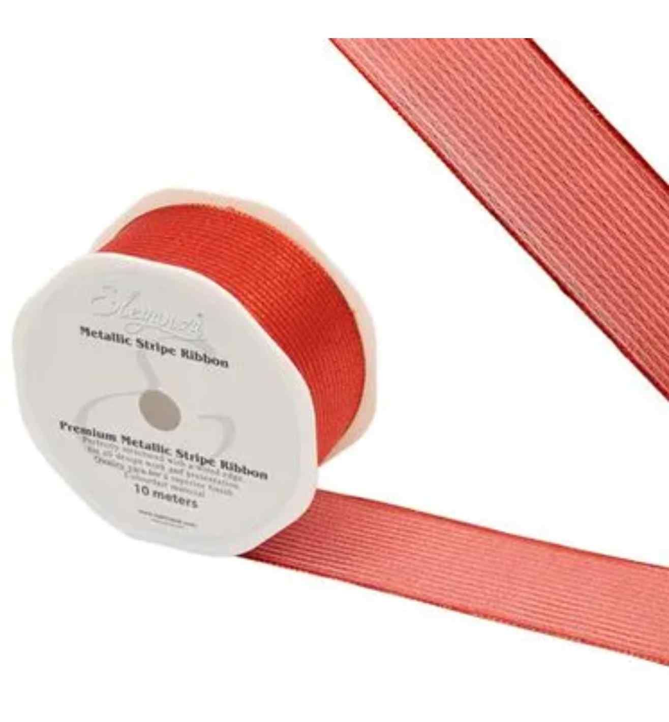 Eleganza Finesse Metallic Stripe Red - 38mm x 10m