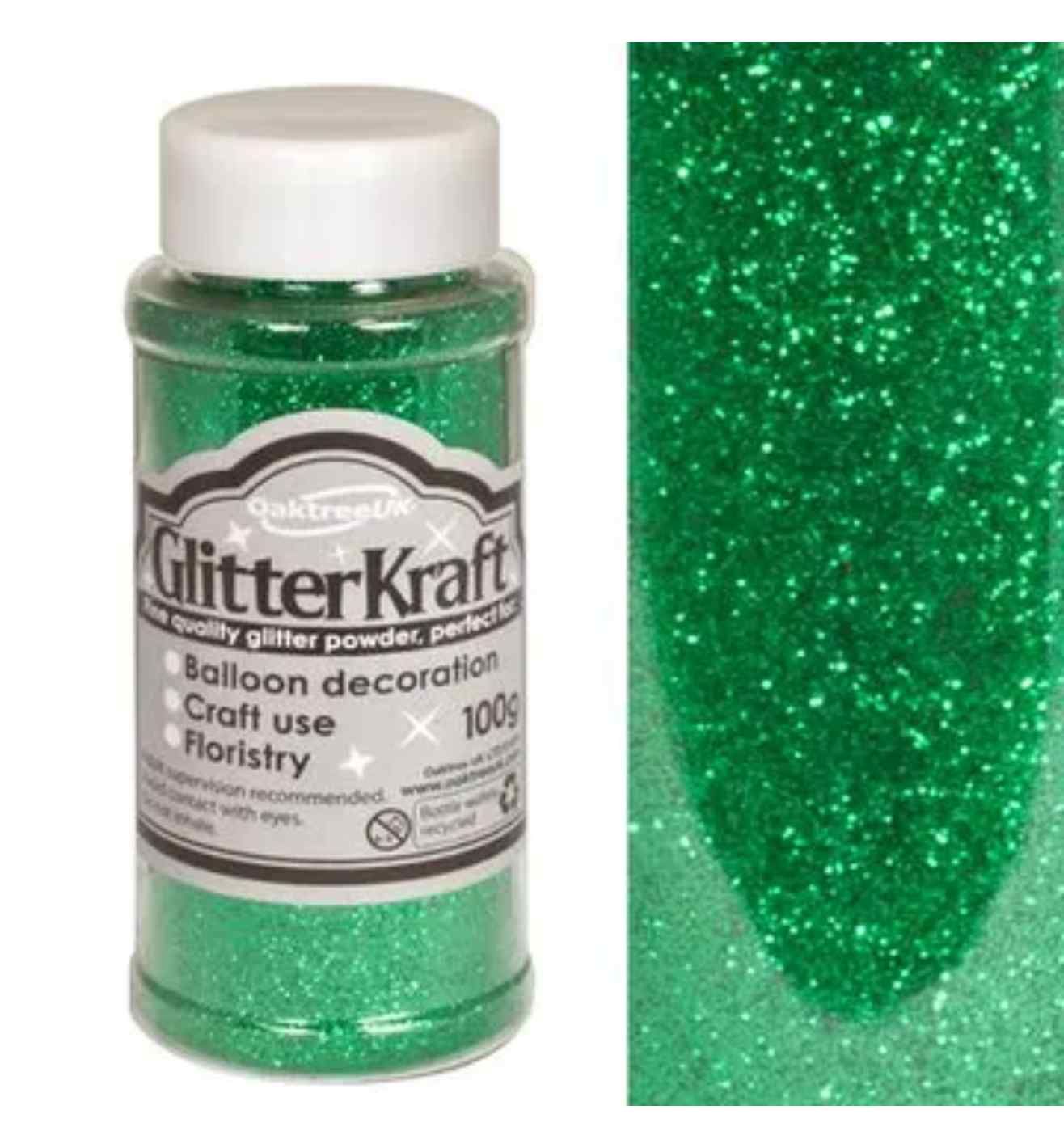Glitter Kraft Fine Glitter 100g - Emerald