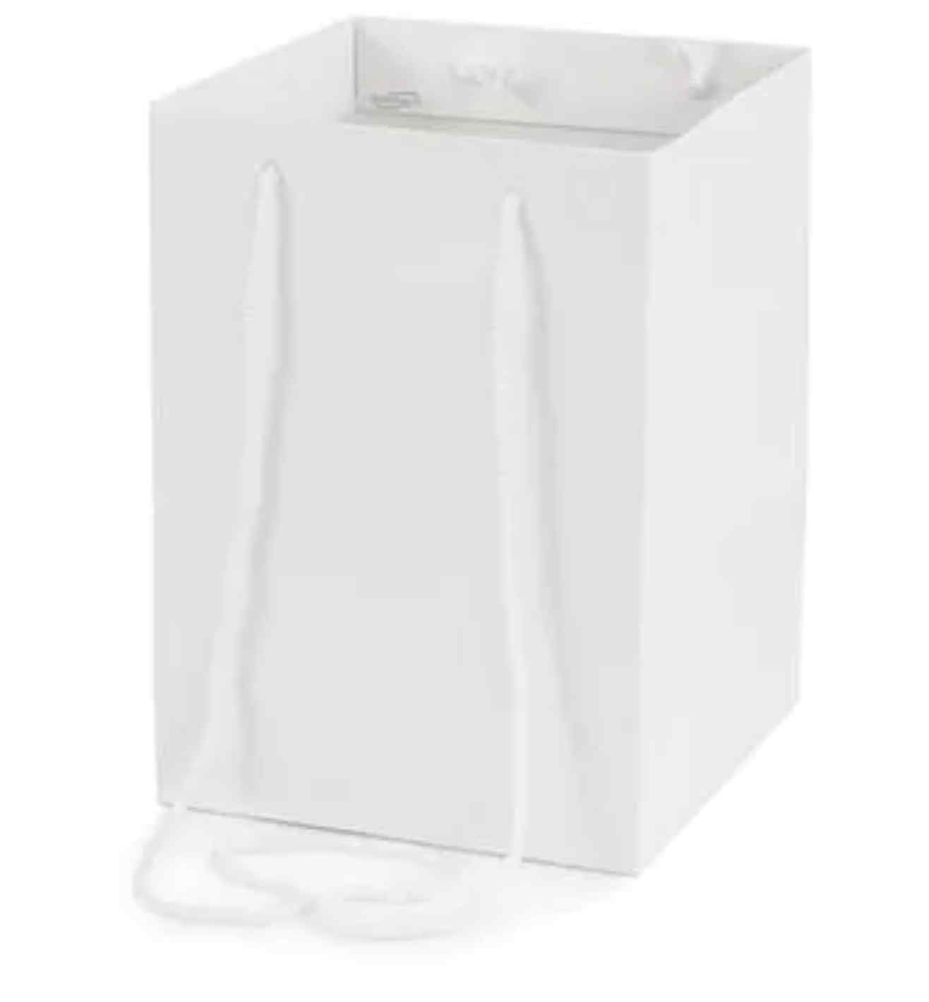 Hand Tie Bag - White (18cm x 18cm) 10pcs