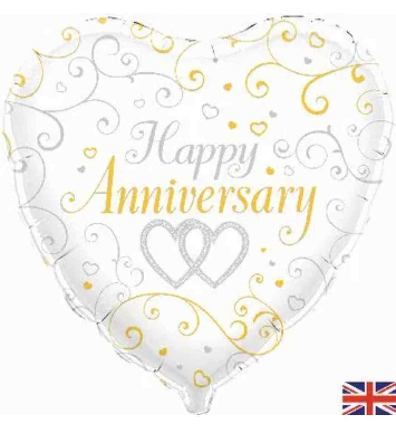 18" Oaktree Happy Anniversary Heart