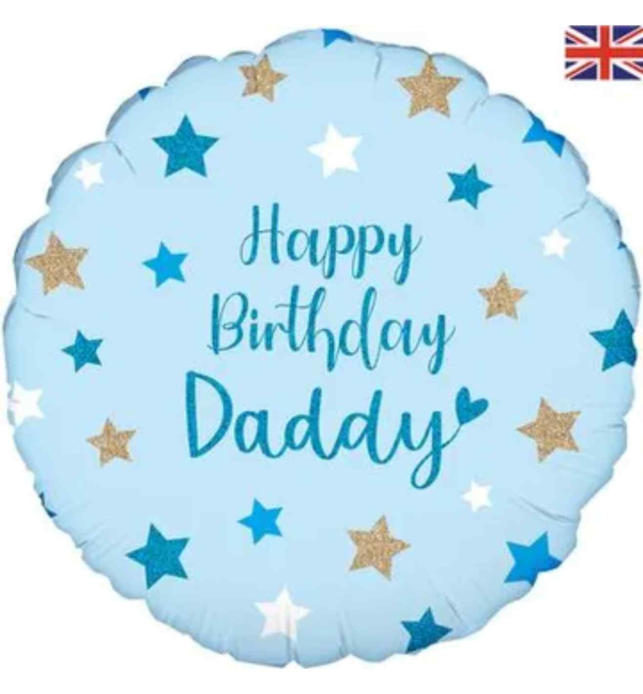 18" Happy Birthday Daddy Foil Balloon