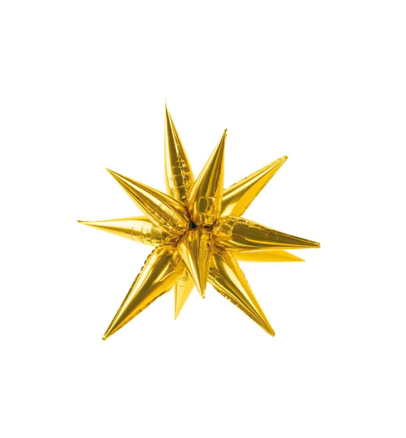 27.5" Gold Starburst Party Deco Foil Balloon