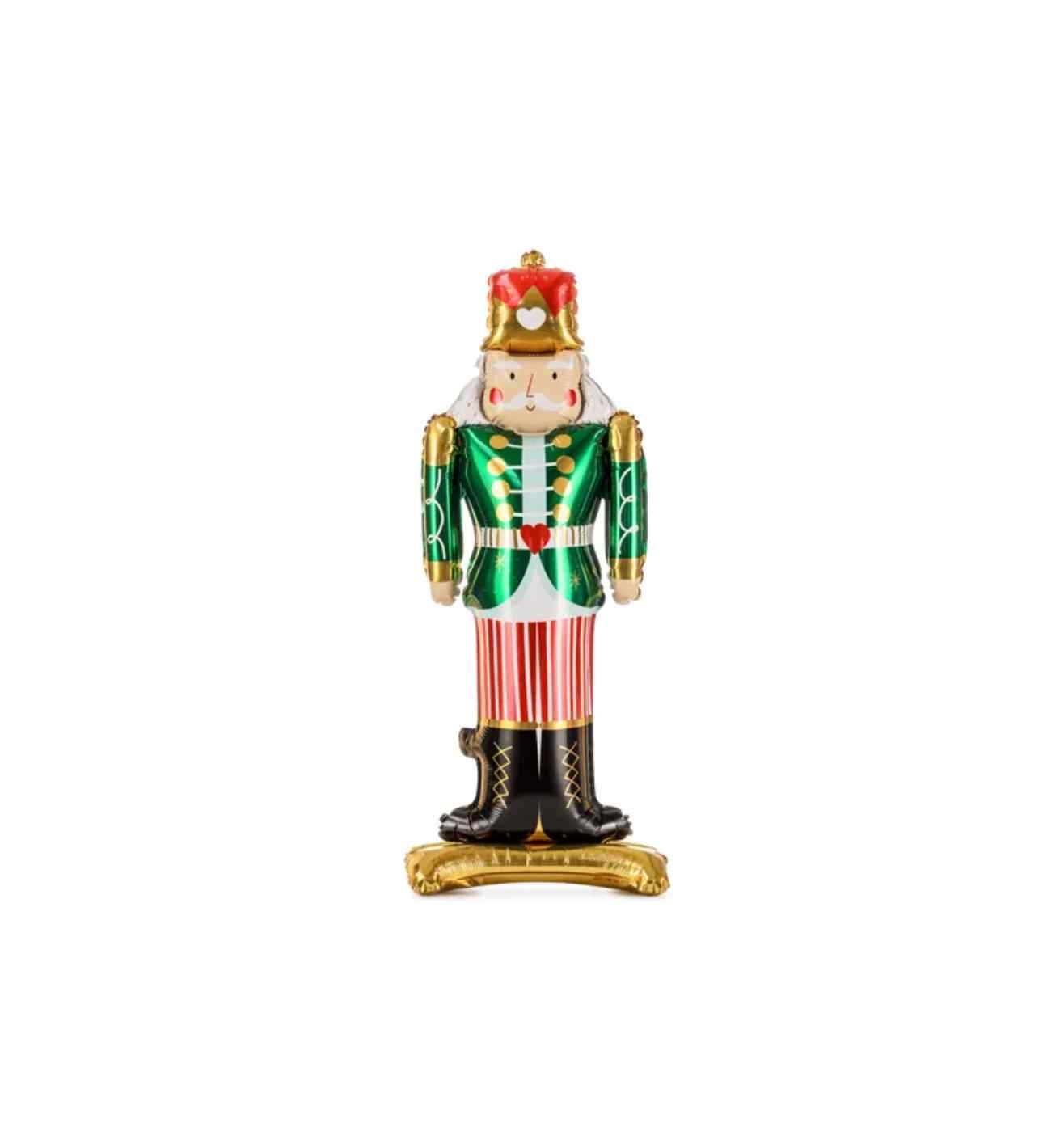 33.5" Party Deco Standing Nutcracker Supershape.