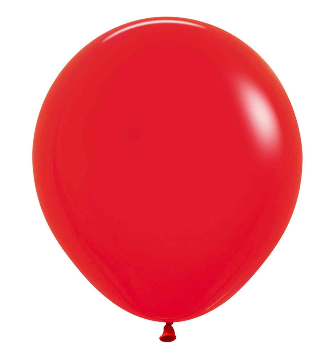 18" Sempertex Fashion Red 015 Latex Balloon 25ct