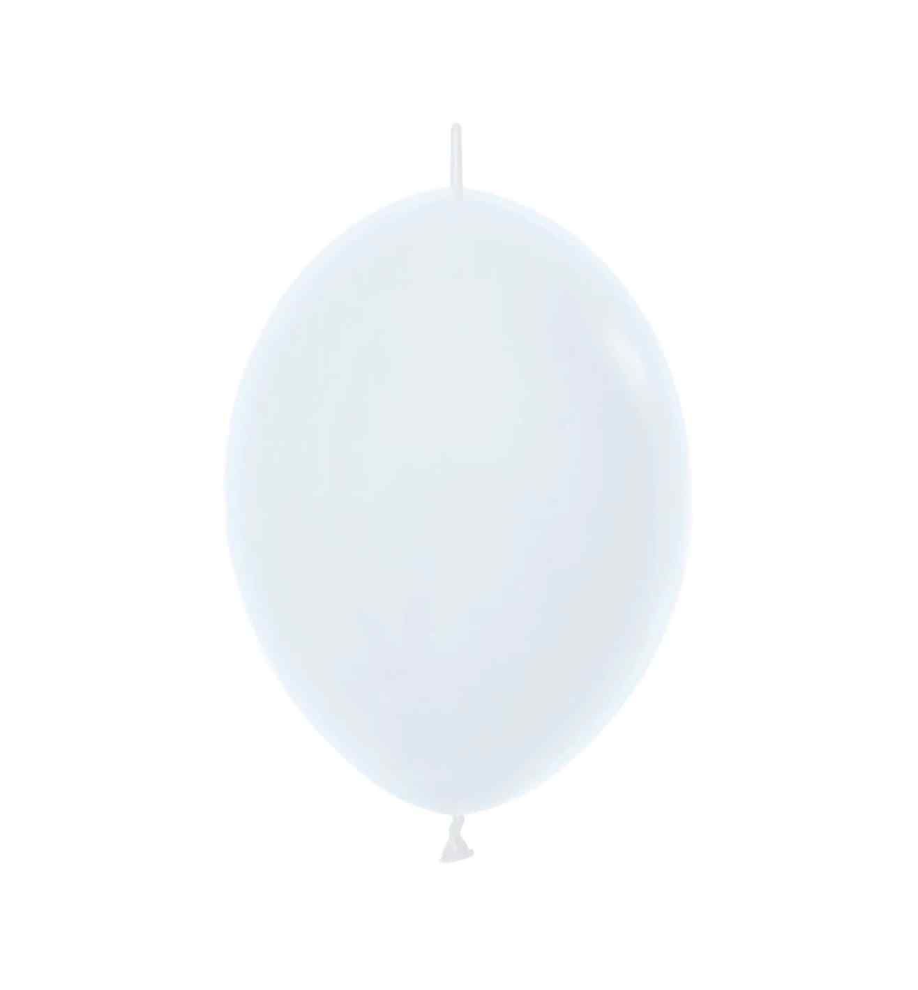 12" Link-O-Loon Fashion White 50ct