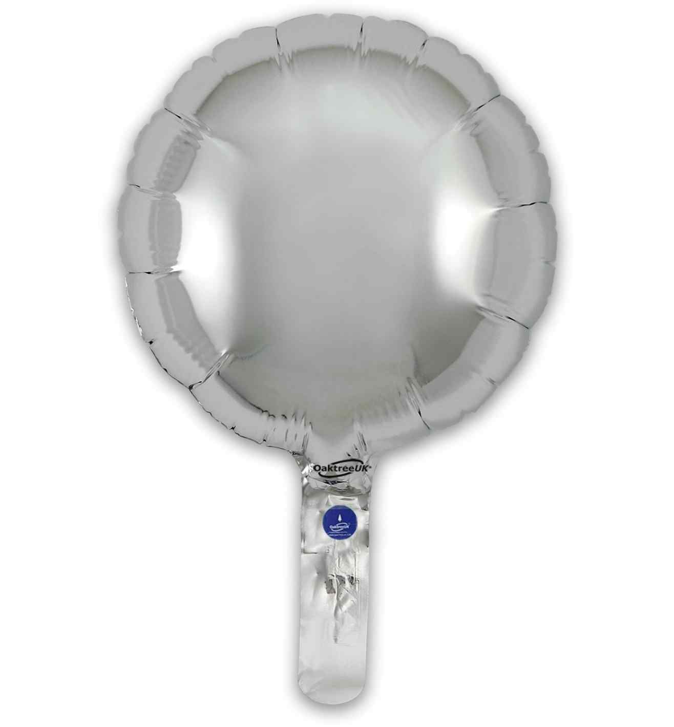 9" Oaktree Silver Round Foil