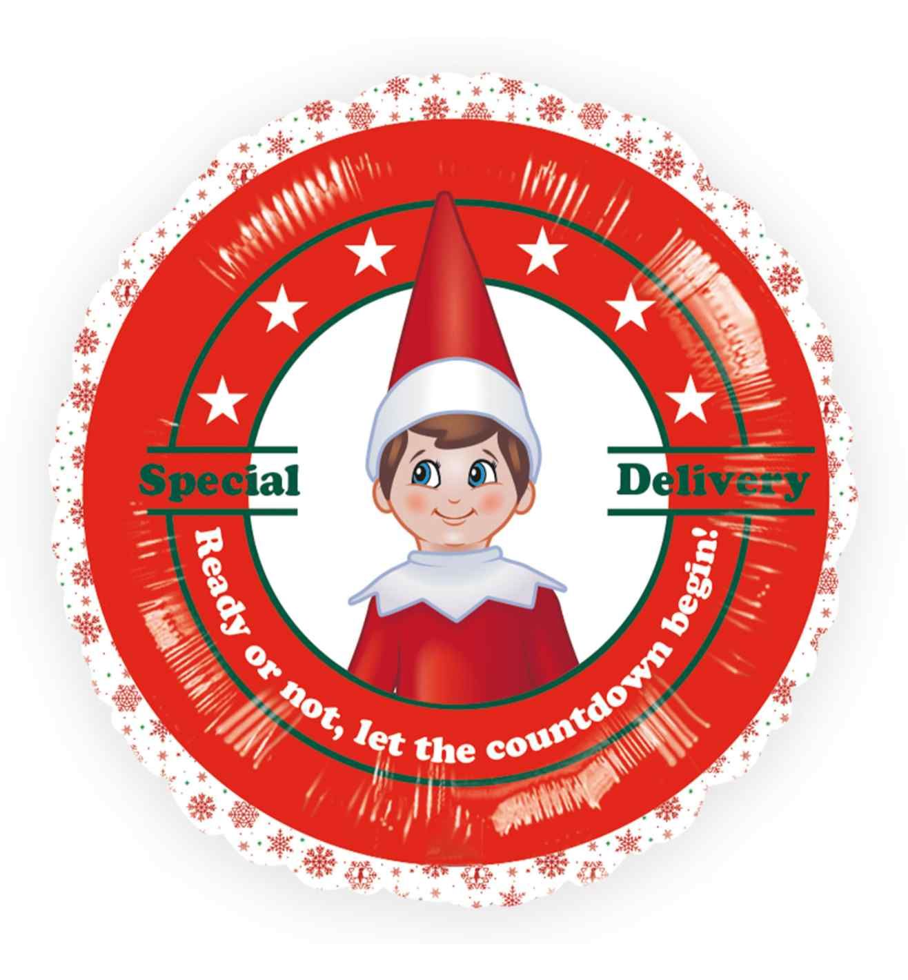 18" Amscan Write-on Elf on the Shelf Foil Balloon