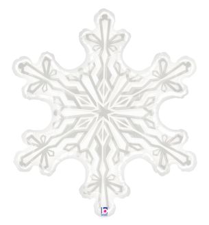 31" Snowflake Supershape Foil Balloon
